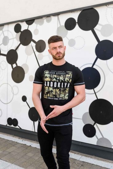 D555 BRICKET Camo Brooklyn T-Shirt - Marškinėliai - Marškinėliai - 2XL-14XL