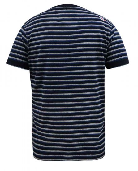 D555 Beamont Jacquard Stripe T-Shirt - Marškinėliai - Marškinėliai - 2XL-14XL