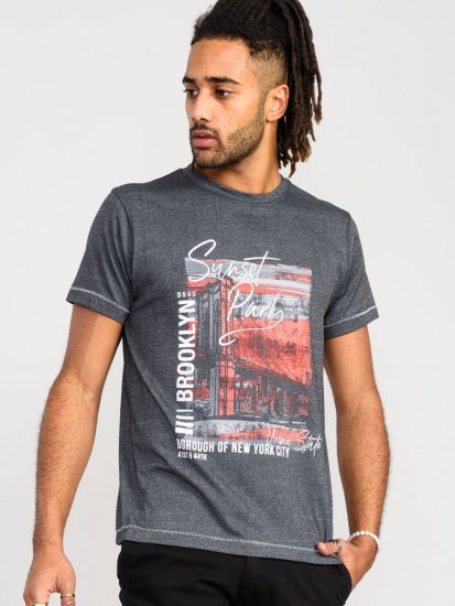 D555 Bramfield Sunset Park Brooklyn Printed T-Shirt - Marškinėliai - Marškinėliai - 2XL-14XL