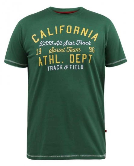 D555 Parnwell California Athletics Printed T-Shirt - Marškinėliai - Marškinėliai - 2XL-14XL
