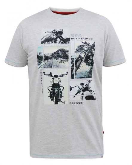 D555 Trafford Bike Photo Printed T-Shirt - Marškinėliai - Marškinėliai - 2XL-14XL