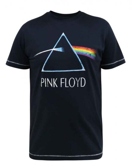 D555 Eclipse Official Pink Floyd Printed Crew Neck T-Shirt - Marškinėliai - Marškinėliai - 2XL-14XL