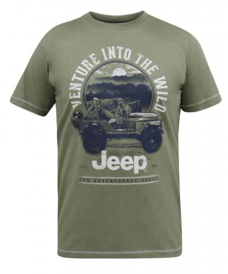 D555 Hibbert Official Jeep Printed T-Shirt - Marškinėliai - Marškinėliai - 2XL-14XL