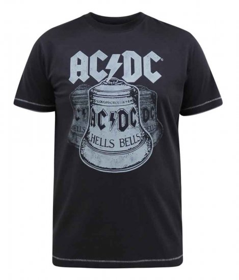 D555 Highway Official AC/DC Hells Bells Printed T- Shirt - Marškinėliai - Marškinėliai - 2XL-14XL