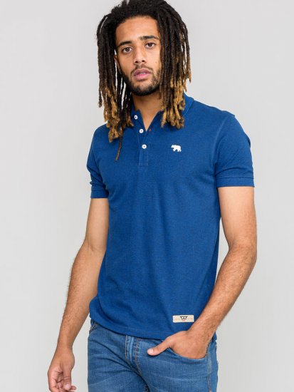 D555 WINCHESTER Blue Polo Shirt - Polo marškinėliai - Polo marškinėliai - 2XL-8XL