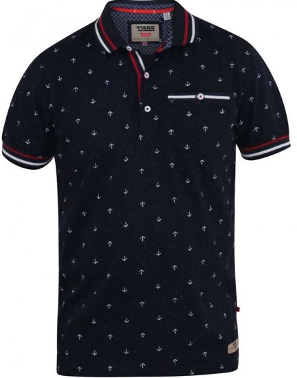 D555 SWINDON Print Polo Shirt - Polo marškinėliai - Polo marškinėliai - 2XL-8XL