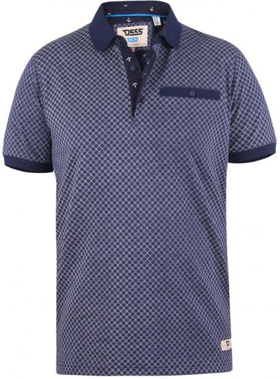D555 AXFORD Print Polo Shirt - Polo marškinėliai - Polo marškinėliai - 2XL-8XL