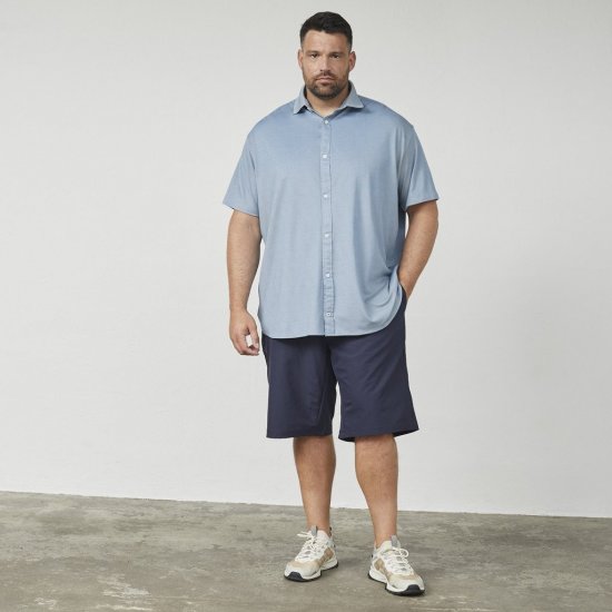 North Latitude 61116 Melanžiniai Pikė Marškinėliai Trumpomis Rankovėmis Mėlyna - Polo marškinėliai - Polo marškinėliai - 2XL-8XL
