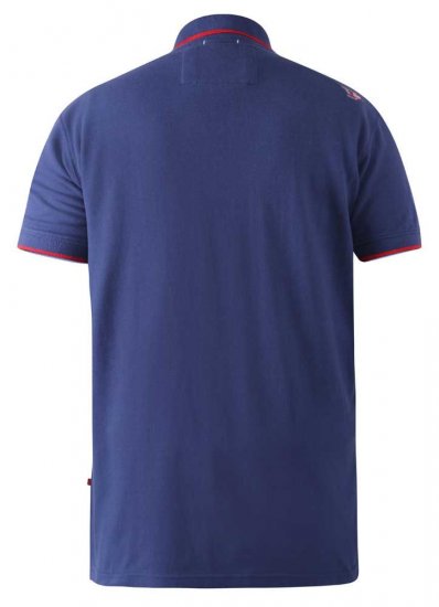 D555 Canning Chest Embroidery Polo Shirt Denim - Polo marškinėliai - Polo marškinėliai - 2XL-8XL