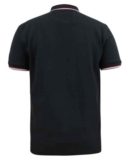 D555 Kirby Birdseye Pique Polo Black - Polo marškinėliai - Polo marškinėliai - 2XL-8XL