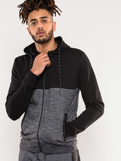 D555 Finnley Couture Hoody With Chest Embroidery Black - Megztiniai ir džemperiai - Megztiniai ir Džemperiai - 2XL-14XL