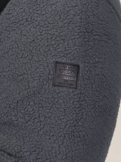 D555 Daly Quarter Zip Fleece Sweatshirt Juoda/Pilka - Megztiniai ir džemperiai - Megztiniai ir Džemperiai - 2XL-14XL