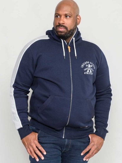 D555 Eaton Full Zip Hoodie Navy - Megztiniai ir džemperiai - Megztiniai ir Džemperiai - 2XL-14XL