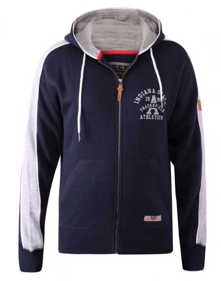 D555 Eaton Full Zip Hoodie Navy - Megztiniai ir džemperiai - Megztiniai ir Džemperiai - 2XL-14XL