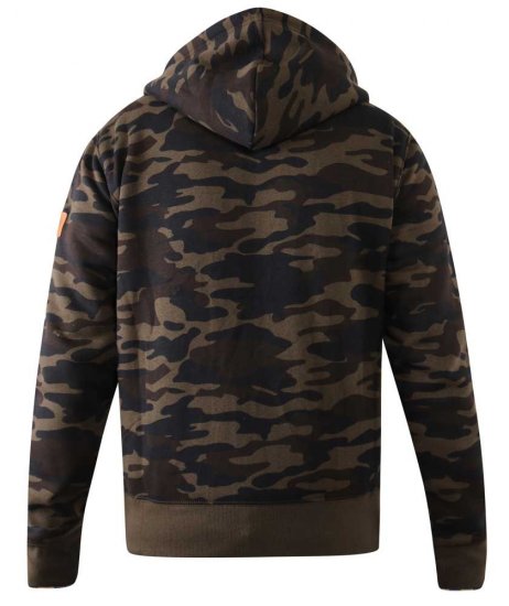 D555 Regent AOP Camo Zip Through Hoody - Megztiniai ir džemperiai - Megztiniai ir Džemperiai - 2XL-14XL