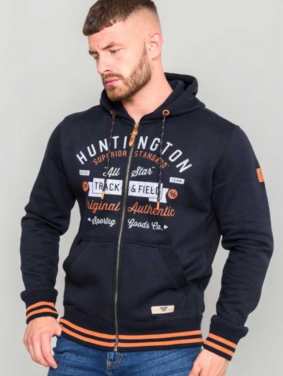 D555 Flanders Full Zip Hoody With Chest Print - Megztiniai ir džemperiai - Megztiniai ir Džemperiai - 2XL-14XL