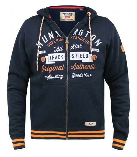 D555 Flanders Full Zip Hoody With Chest Print - Megztiniai ir džemperiai - Megztiniai ir Džemperiai - 2XL-14XL