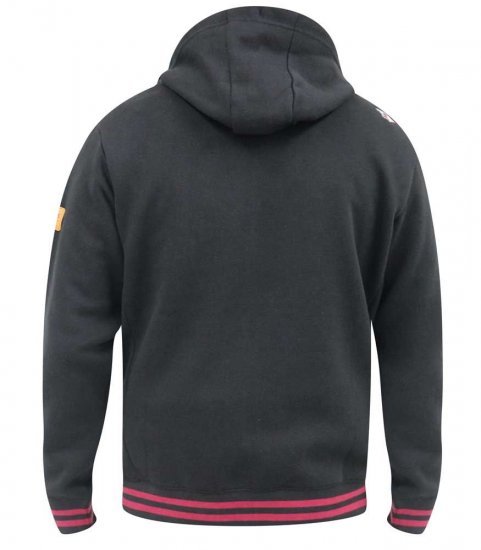 D555 Patrick Full Zip Hoody With 'Motorcycle' Chest Print - Megztiniai ir džemperiai - Megztiniai ir Džemperiai - 2XL-14XL