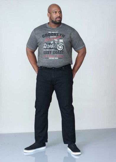 Duke Balfour Relaxed Comfort Fit Stretch Jeans With Elasticated Waist Black - Džinsai ir kelnės - Džinsai ir Kelnės - W40-W70