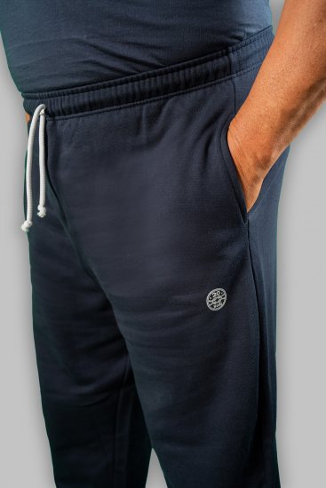 20 Nodi Ponente Long Leg Sports Pants in Combed Fleece Cotton Navy - Laisvalaikio kelnės ir šortai - Laisvalaikio Kelnės ir Šortai - 2XL-12XL