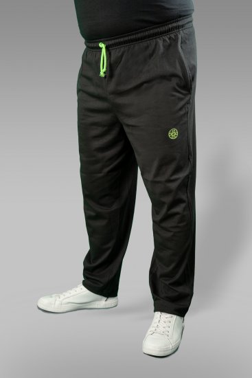 20 Nodi Long Leg Sports Pants in Combed Cotton Jersey Black - Laisvalaikio kelnės ir šortai - Laisvalaikio Kelnės ir Šortai - 2XL-12XL