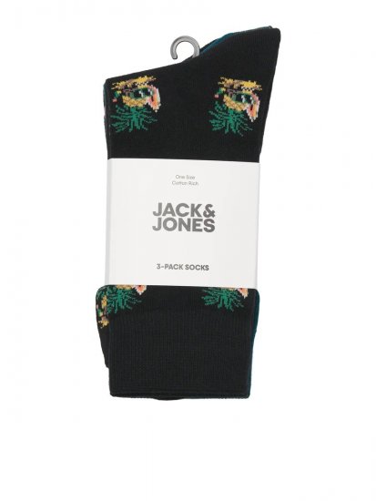 Jack & Jones Pineapple Skulls Kojinės Juoda 3-pack - Apatinis trikotažas ir plaukimo apranga - Apatinis trikotažas - 2XL-8XL