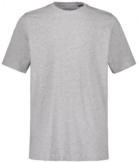 JP1880 702558 Marškinėliai apvalia apykakle Pilka melanžinė - Marškinėliai - Marškinėliai - 2XL-14XL