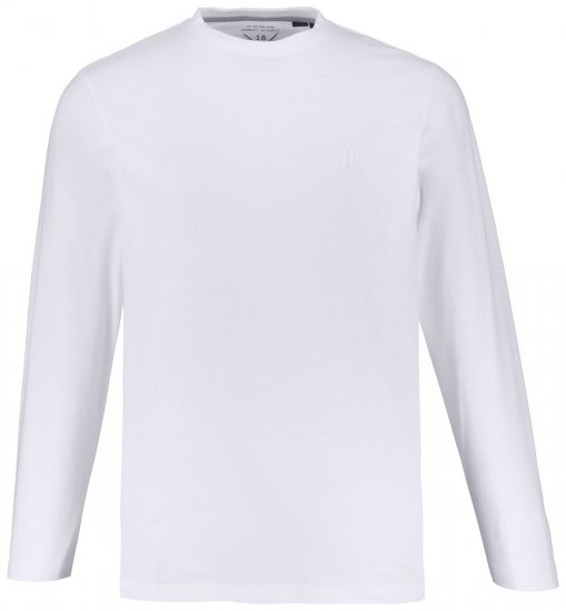 JP1880 702559 Marškinėliai ilgomis rankovėmis Balta - Marškinėliai - Marškinėliai - 2XL-14XL