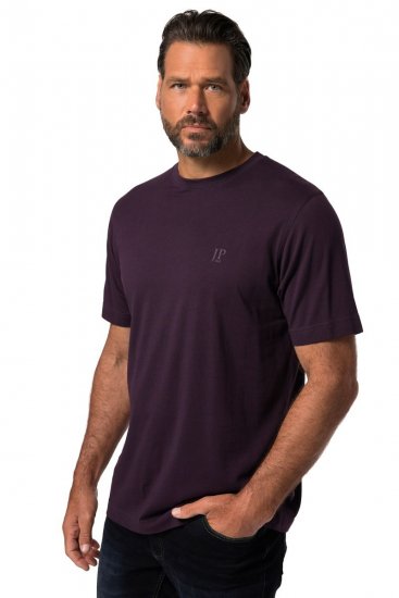 JP1880 702637 Marškinėliai apvalia apykakle 2 vnt. Tamsiai violetinė/Juoda - Marškinėliai - Marškinėliai - 2XL-14XL