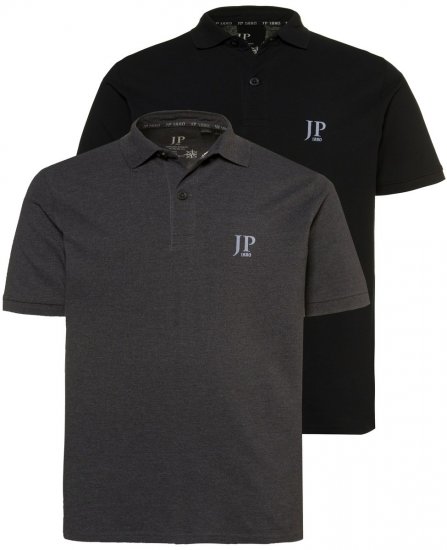 JP1880 704317 Polo marškinėliai 2 vnt. Tamsiai pilka - Polo marškinėliai - Polo marškinėliai - 2XL-8XL