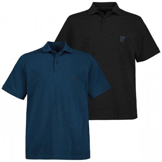 JP1880 704317 Polo marškinėliai 2 vnt. Vidutiniškai mėlyna - Polo marškinėliai - Polo marškinėliai - 2XL-8XL