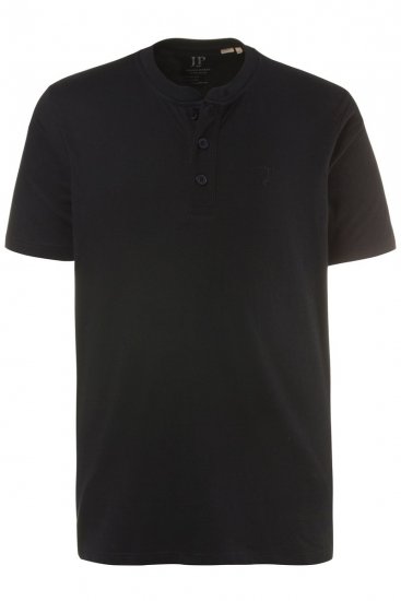JP1880 708420 Henley marškinėliai 2 vnt. Juoda - Marškinėliai - Marškinėliai - 2XL-14XL