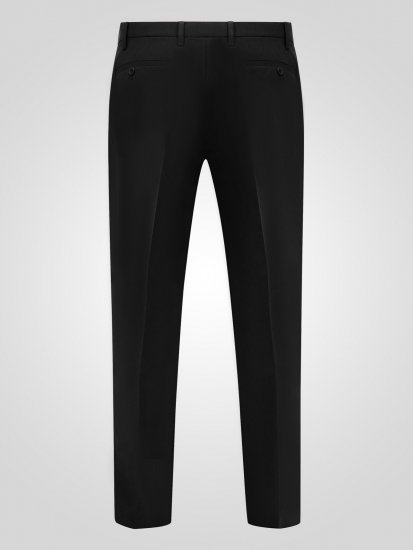 D555 Ted 4 Way Stretch Tailored Trouser Juoda - Kostiumai ir švarkai - Didelio dydžio kostiumai ir švarkai