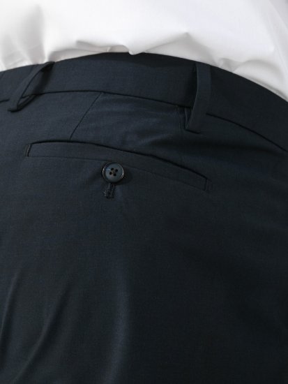 D555 Ted 4 Way Stretch Tailored Trouser Tamsiai mėlyna - Kostiumai ir švarkai - Didelio dydžio kostiumai ir švarkai