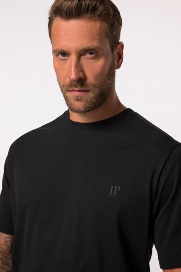 JP1880 712616 Marškinėliai su pilvo kirpimu Juoda - Marškinėliai - Marškinėliai - 2XL-14XL