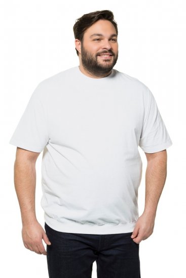 JP1880 712616 Marškinėliai su pilvo kirpimu Balta - Marškinėliai - Marškinėliai - 2XL-14XL