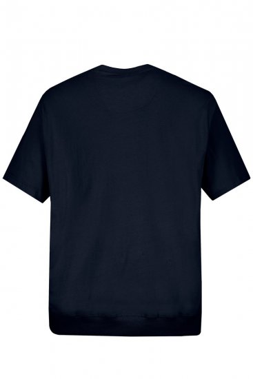 JP1880 712616 Marškinėliai su pilvo kirpimu Tamsiai mėlyna - Marškinėliai - Marškinėliai - 2XL-14XL