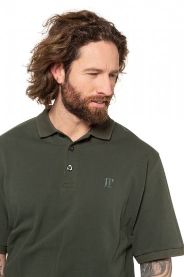 JP1880 712617 Polo marškinėliai su pilvo kirpimu Tamsiai alyvuogių - Polo marškinėliai - Polo marškinėliai - 2XL-8XL