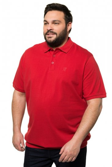 JP1880 712617 Polo marškinėliai su pilvo kirpimu Čili raudona - Polo marškinėliai - Polo marškinėliai - 2XL-8XL