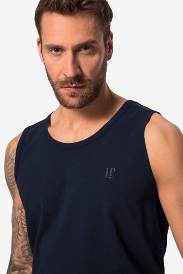 JP1880 719783 Berankoviai marškinėliai su pilvo kirpimu Tamsiai mėlyna - Marškinėliai - Marškinėliai - 2XL-14XL