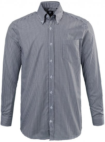 JP1880 722859 Languoti marškiniai ilgomis rankovėmis Juoda - Marškiniai - Marškiniai - 2XL-8XL