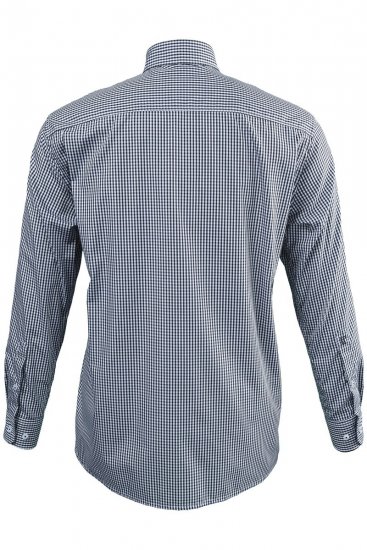 JP1880 722859 Languoti marškiniai ilgomis rankovėmis Juoda - Marškiniai - Marškiniai - 2XL-8XL