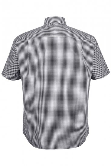 JP1880 722860 Languoti marškiniai trumpomis rankovėmis Juoda - Marškiniai - Marškiniai - 2XL-8XL