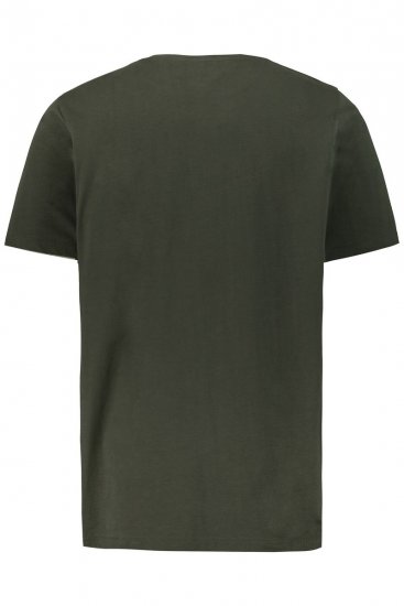 JP1880 726695 Henley marškinėliai Tamsiai alyvuogių - Marškinėliai - Marškinėliai - 2XL-14XL
