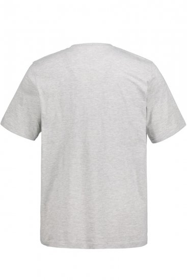 JP1880 726695 Henley marškinėliai Pilka melanžinė - Marškinėliai - Marškinėliai - 2XL-14XL