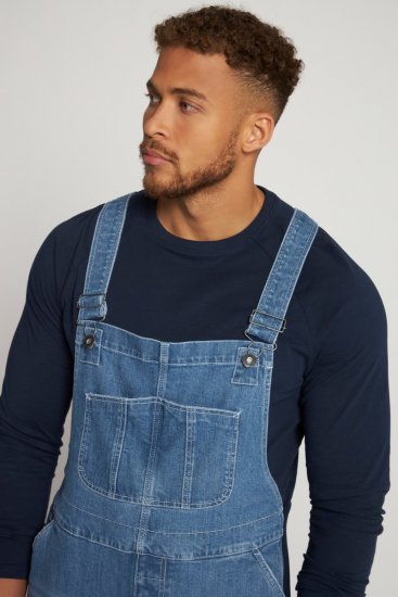 JP1880 Dungarees Denim Adjustable Straps Blue - Džinsai ir kelnės - Džinsai ir Kelnės - W40-W70