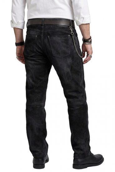 JP1880 Leather Pants Regular Fit Buffalo Nubuck Dark Brown - Džinsai ir kelnės - Džinsai ir Kelnės - W40-W70