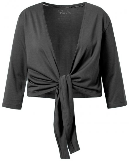Ulla Popken 794514 Rišamas džersio bolero Antracito - Bolero švarkeliai - 