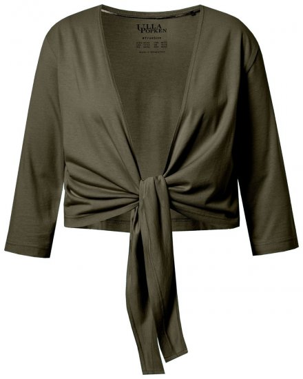 Ulla Popken 794514 Rišamas džersio bolero Tamsiai žalia - Bolero švarkeliai - 