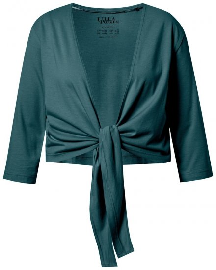 Ulla Popken 794514 Rišamas džersio bolero Petrolio - Bolero švarkeliai - 